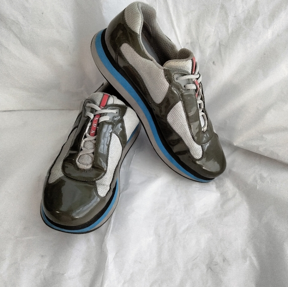 Men's PRADA Double Cup Sneaker size UK 11 us 12 authentic - Picture 14 of 16
